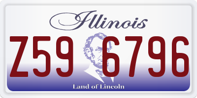 IL license plate Z596796
