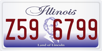 IL license plate Z596799