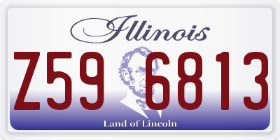 IL license plate Z596813
