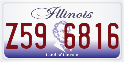 IL license plate Z596816
