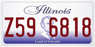 IL license plate Z596818