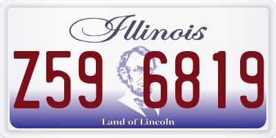 IL license plate Z596819
