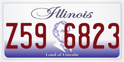 IL license plate Z596823