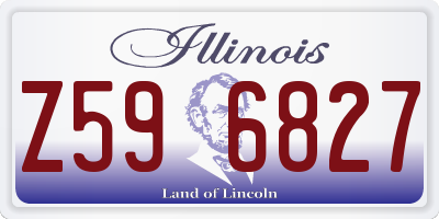 IL license plate Z596827