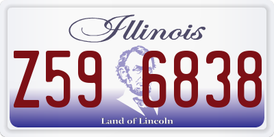 IL license plate Z596838
