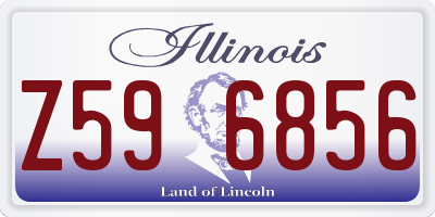 IL license plate Z596856