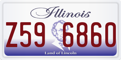 IL license plate Z596860