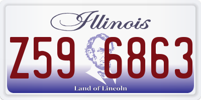 IL license plate Z596863
