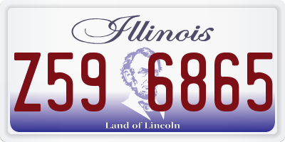 IL license plate Z596865