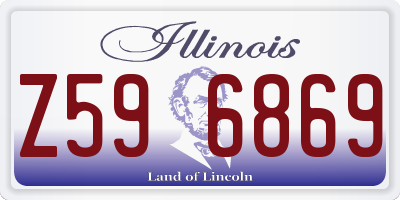 IL license plate Z596869