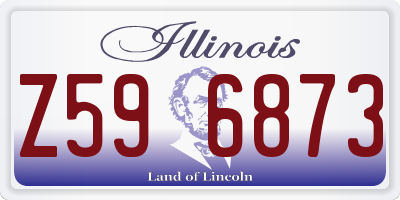 IL license plate Z596873