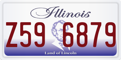 IL license plate Z596879