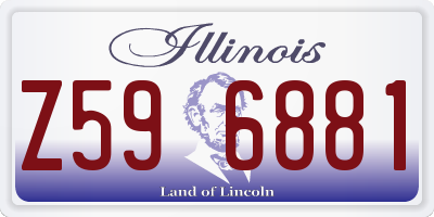 IL license plate Z596881