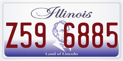 IL license plate Z596885
