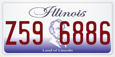 IL license plate Z596886