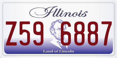 IL license plate Z596887