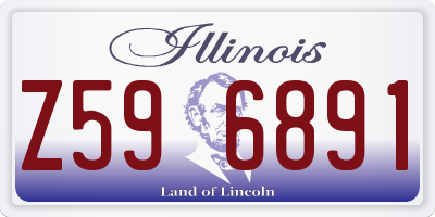 IL license plate Z596891