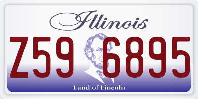 IL license plate Z596895