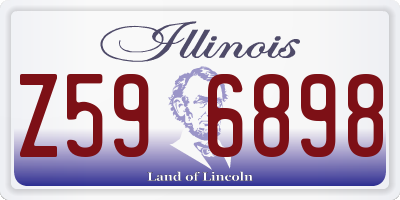 IL license plate Z596898