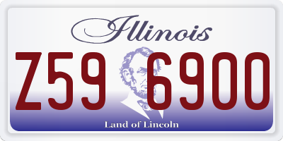 IL license plate Z596900