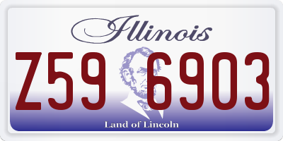 IL license plate Z596903
