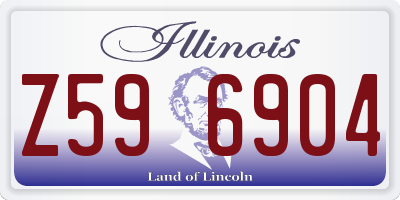 IL license plate Z596904