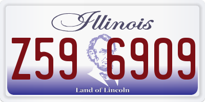 IL license plate Z596909