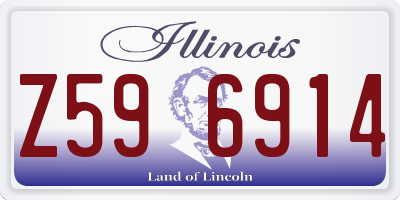 IL license plate Z596914