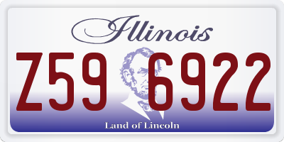 IL license plate Z596922
