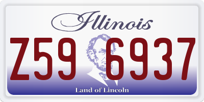 IL license plate Z596937