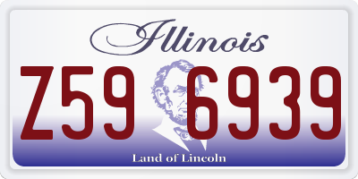 IL license plate Z596939