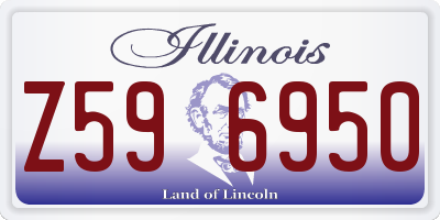 IL license plate Z596950