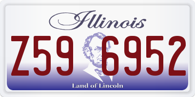 IL license plate Z596952