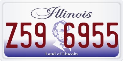 IL license plate Z596955