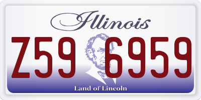 IL license plate Z596959