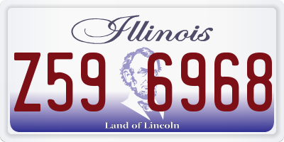 IL license plate Z596968