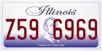 IL license plate Z596969