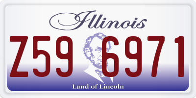 IL license plate Z596971