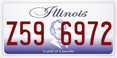 IL license plate Z596972