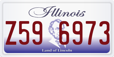 IL license plate Z596973
