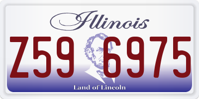 IL license plate Z596975