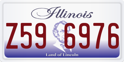 IL license plate Z596976