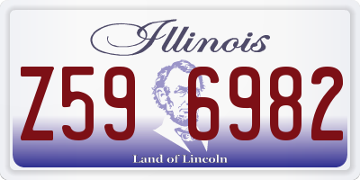 IL license plate Z596982