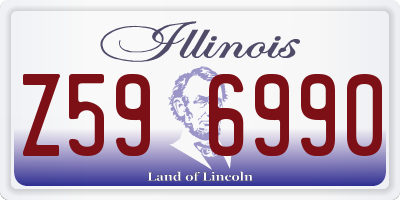 IL license plate Z596990