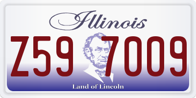 IL license plate Z597009