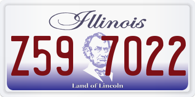 IL license plate Z597022