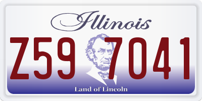 IL license plate Z597041