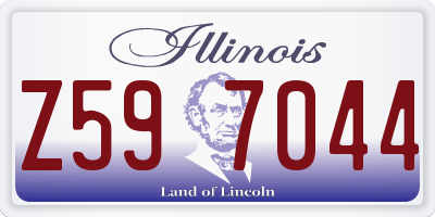 IL license plate Z597044