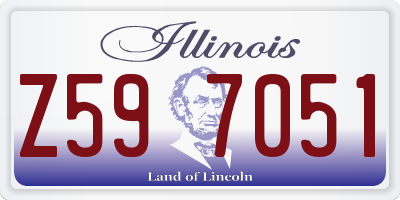 IL license plate Z597051