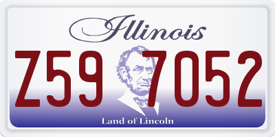 IL license plate Z597052